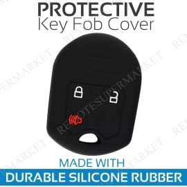 RemoteSuperMarket Key Fob Cover For 2007-2015 Ford Edge Remote Case Rubber Skin Jacket