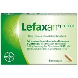 Lefax an® protect against recurrent functional bloating with bloating belly and gas-related abdominal pain - 15 capsules for strengthening the natural intestinal barrier