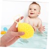 Baluue 6Pcs Non Latex Bath Sponge Scrubbers Drop Shaped Honeycomb