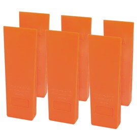 10'' Tree Felling Wedges with Spikes for Safe Cutting, Orange ABS Plastic Wood Splitting Tree Cutting Wedge, Logging Supplies Tools and Chainsaw Accessories(6 Packs)