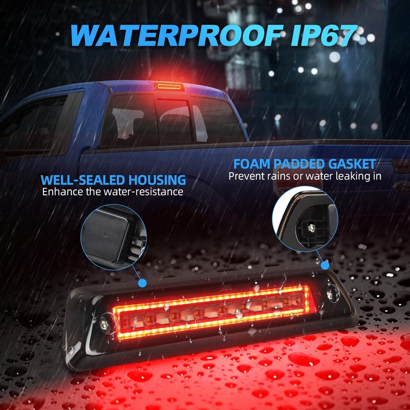 SUPAREE LED Third Brake Light Smoked Lens Fit for 2009