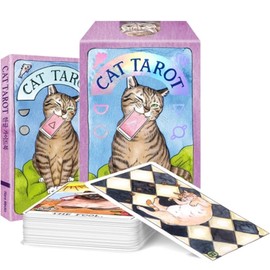 CAT TAROT 78-Card Tarot + Korean Guidebook + Box Case Set, Julia Smiley, Megan Lynn Court, Hans Media / CAT TAROT 타로카드 78장 + 한글 가이드북 + 박스 케이스 세트, 줄리아 스마일리, 메건 린 코트, 한스미디어