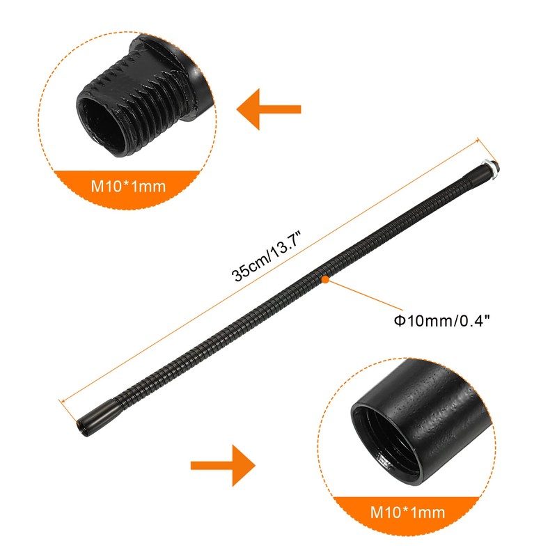 PATIKIL Microphone Gooseneck M10 Flexible Arm Extension 35 cm /