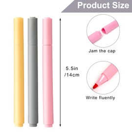 Dry Erase Markers, Cute Aesthetic Marker with 8 Colors, Erasable Low-odor Children's Whiteboard Pen, Marker Pens for Home Office and Classroom (8)