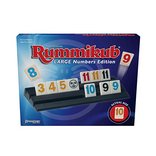 Pressman Rummikub Large Numbers Edition - The Original Rummy Tile Game