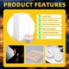 20Pack Wooden Floating Paper Lanterns with Candle Lights,DIY Letters Tangled