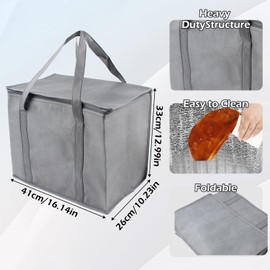 IGXX 35L Foldable Insulated Cooler Bag for Picnic, Camping, BBQ, Beach and Outdoor Activities (grey)