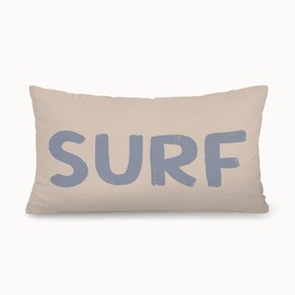 XYDEG Coastal Beach Surf Room Decor 12x20 Pillow Cover, Nautical Coastal Beach Retro Surf Decorative Lumbar Pillow Covers for Girls Boys Bedroom College Dorm Sofa Couch