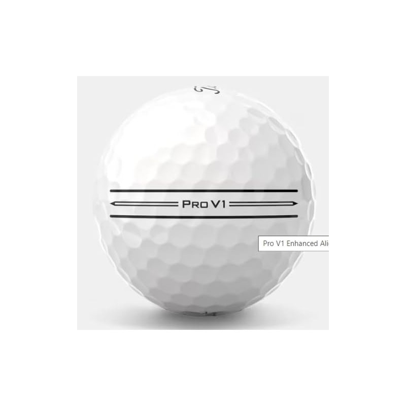 Titleist Pro V1 Golf Balls (White, 3pk, Enhanced Alignment) 1
