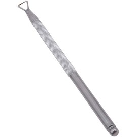 Nice & DeftCuticle Pusher Stainless Steel Triangle Cuticle Peeler Scraper Remove Gel Nail Polish Nail Art Remover Tool(Silver Color)