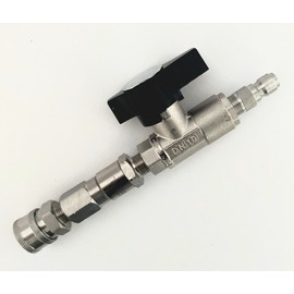 Soft Wash Factory Dn10 Ball Valve Mosmatic Swivel and Stainless Quick Connects for Pressure Washer