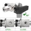 TAISHER 1PCS 304 Stainless Steel 3 Way Compression Tube Valve,