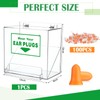 Nuanchu Nuanchu 100 Pairs Ear Plugs with Earplug Acrylic Dispenser