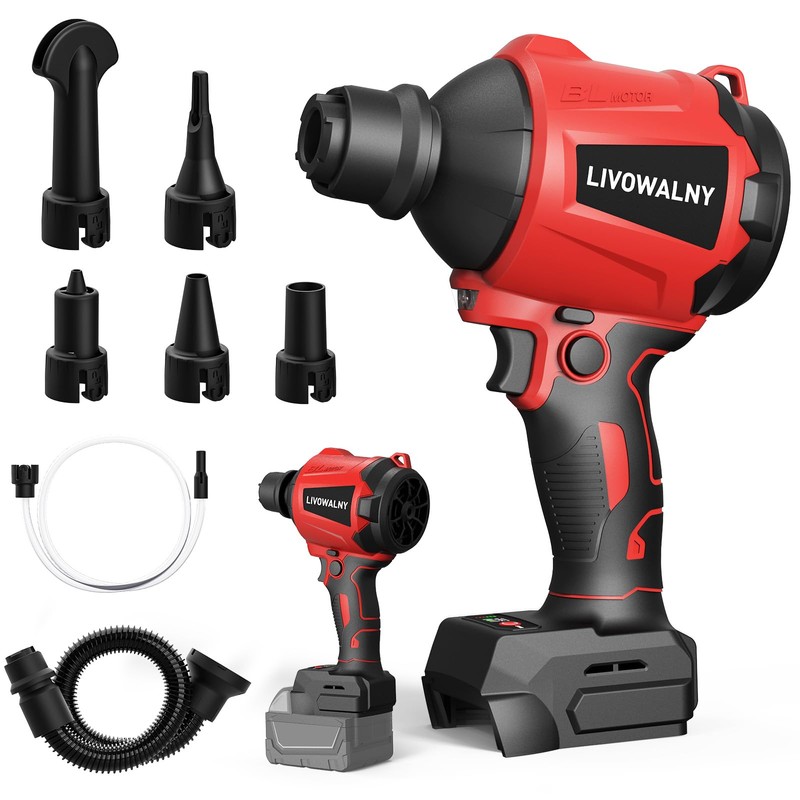 LIVOWALNY Cordless Dust Blower for Dewalt 20V Battery, Cordless Dust