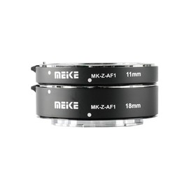 Meike MK-Z-AF1 11mm+18mm Metal Auto Focus Macro Extension Tube Adapter Ring