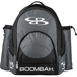 Boombah Tyro Baseball/Softball Bat Backpack - 20" x 15" x 10" - Black/Gray