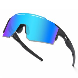 Sports Cycling Polarized Sunglasses for Men and Women, UV 400 TR90 Protection Sunglasses for Cycling, Skiing, Driving (C4)