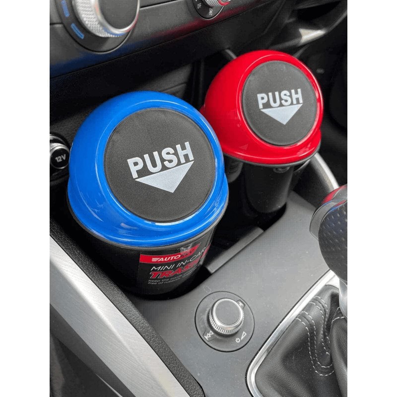 MantraRaj 2X Vehicle Automotive Cup Holder Garbage Can Small Mini