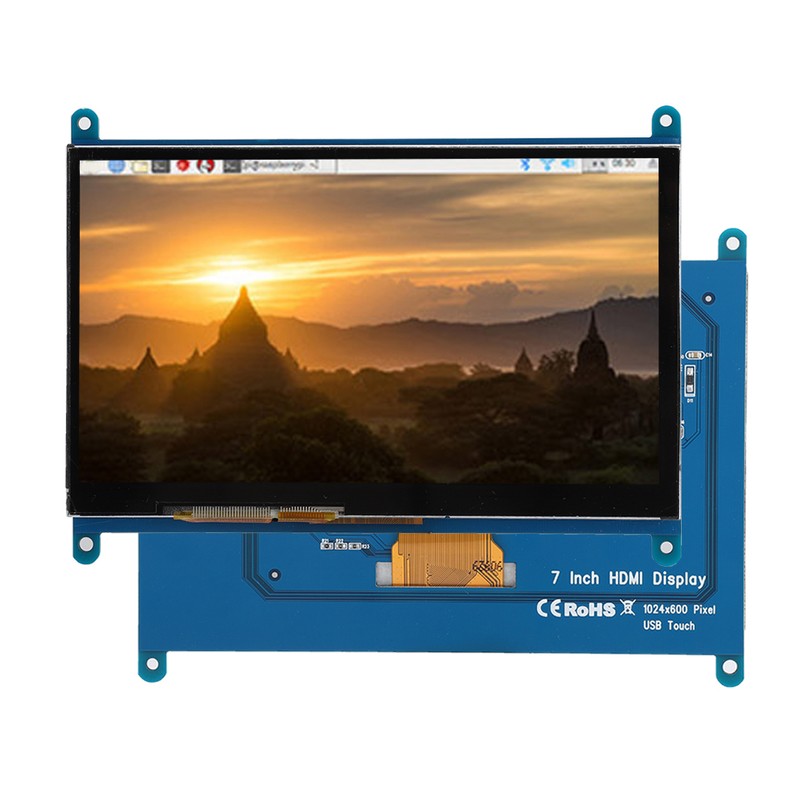 7 Inch 1024x600 HDMI LCD Touch Screen Display with Acrylic