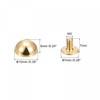 sourcing map 10x6mm Screw Back Rivets Solid Round Head Leather
