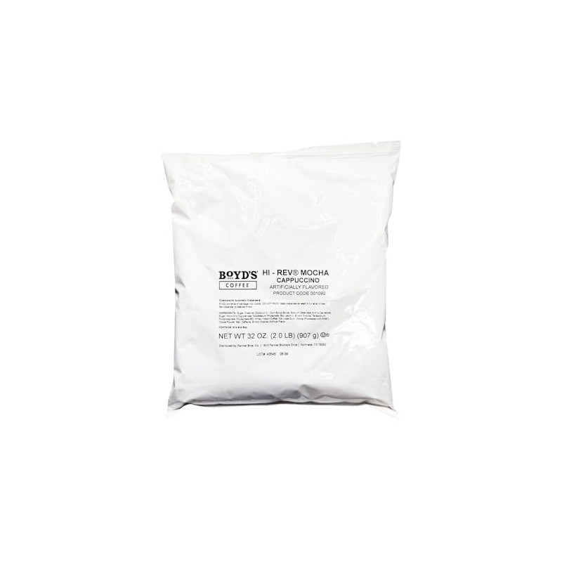 Boyd's Hi-Rev Mocha Cappuccino Mix, 6 x 2lb Bags -