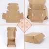 PHAREGE 4x4x2 inch Shipping Boxes Bulk 50 Pack Brown, Tab