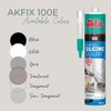 Akfix 100E RTV Translucent Silicone Caulk (2x10.1 fl.oz.) - 100%