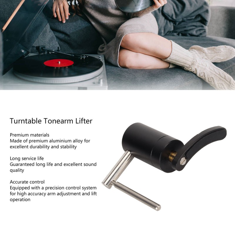 Turntable Tonearm Lifter Aluminium Alloy Professional Easy to Install 2.5mm