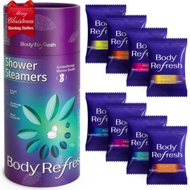 BodyRefresh Shower Steamers Aromatherapy - Birthday Gifts for Women, 8 Pack Shower Bombs, Self Care Home Spa Relaxation Gifts, Christmas Stocking Stuffers for Adults, Women, Teens, Mom, Wife