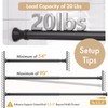 Amazer Spring Tension Shower Curtain Rod, 54-90 Inches Tension Curtain
