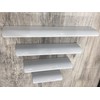 Tsnamay 2Pcs 3.15" White Arc Surface Pull,White Edge Pulls Furniture