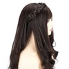 GLEDOLA Wide Braided Headband with Teeth Synthetic Hair Plaited Headband