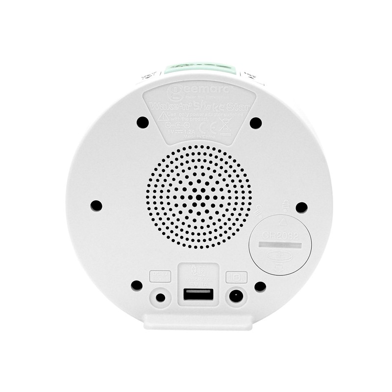 95dB Loud Alarm Clock with Bright Flashing Lights, Vibrating Pad