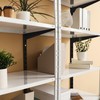 Colingmill 8 Pcs Black Twin Rail Upright Wall Shelving System