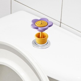 Toilet Button Helper - Toilet Flusher Top Push Button - Flower Shape Water Tank Flush Assist Tool for Hospital Home Public Restroom Bathroom