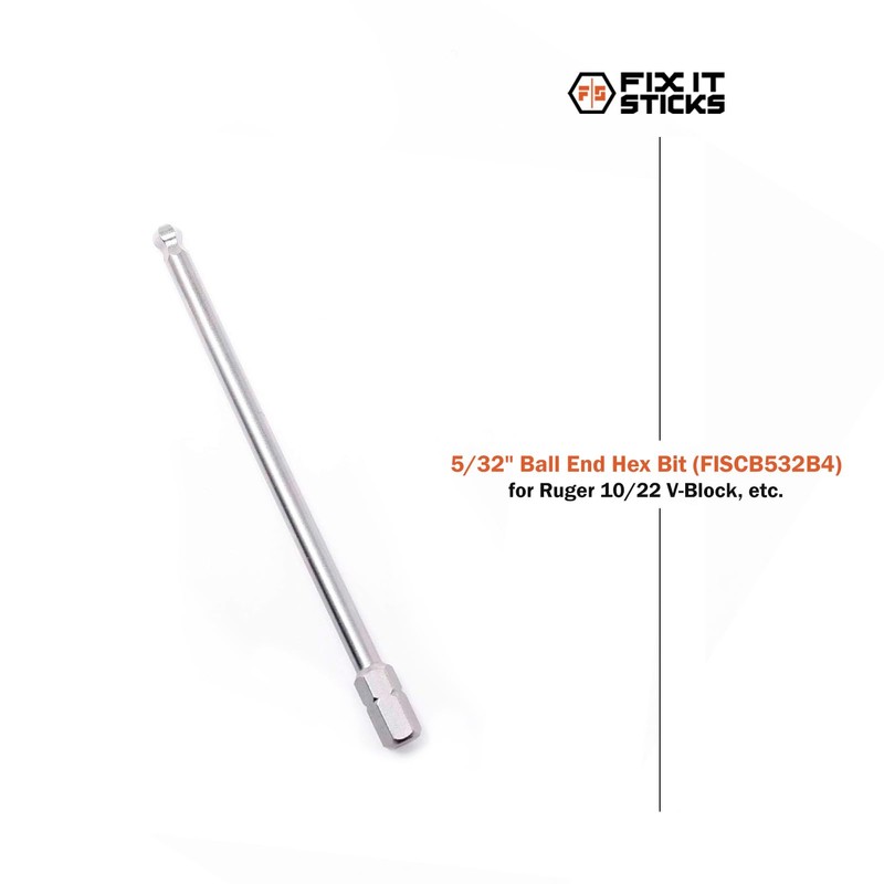 Fix It Sticks Extended Action Hex Bit - 0.1875"x4" Long