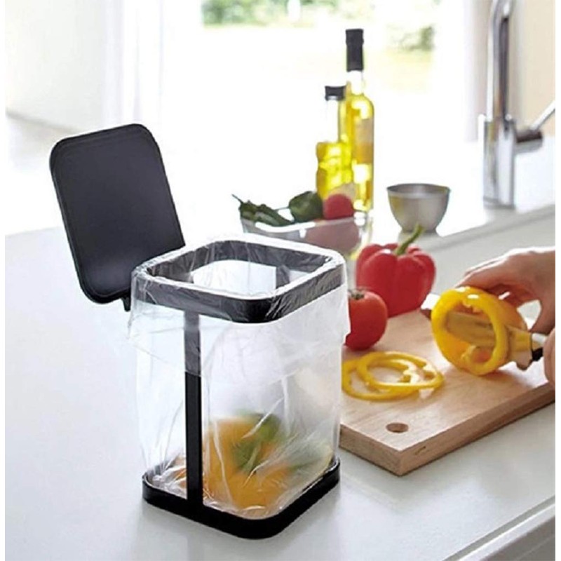 Lyricall Garbage Bag Holder for Home Kitchen(Black)