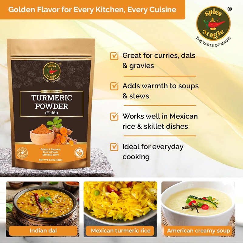 Spice Magic Turmeric Powder – 3.5 oz (100 g) |