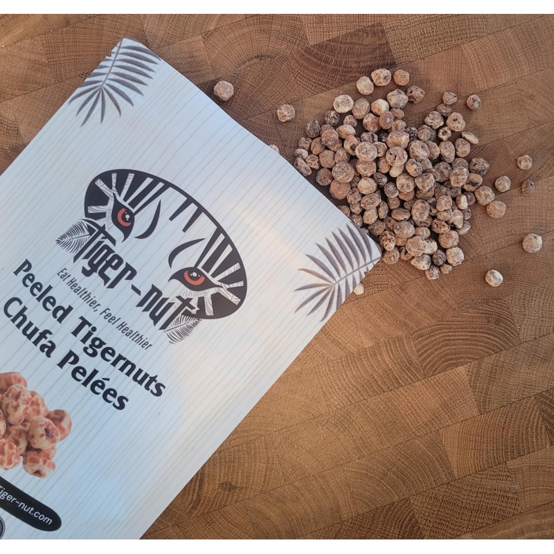 Tiger-Nut Organic Peeled Tigernuts, Non-GMO, Vegan, Gluten-Free, Nut-Free 500 Gram