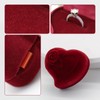 FuninCrea Velvet Ring Box Ring Box Single Ring Holder Ring