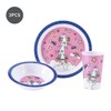 Unicorn 3Pcs Coloured Dining Set - Plate, Bowl and Tumbler