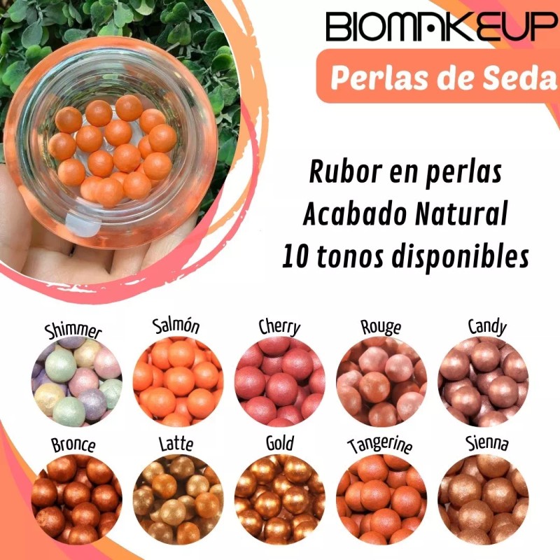 Biomakeup Maquillaje 30gr, Polvo Y Perlas Biomakeup