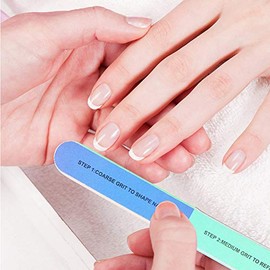 Lima de Uñas, Colorida Herramienta de Manicura y Pedicura de Varios Lados para Arte de Uñas, Limas de Esponja de Lijado, Pulidora Pulidora, Lima de Lijado de Uñas, Lima de Uñas,