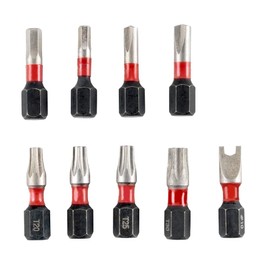 YOMEETO 9Pc Fits Milwaukee Tool 48-32-4620 Shockwave Impact Security Insert Bit Set