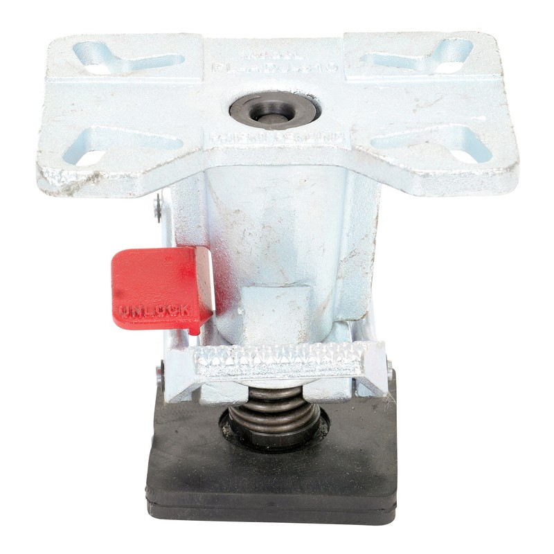 Vestil FL-ADJ-810 Adjustable Height Floor Lock, Heavy Duty Cast Steel,