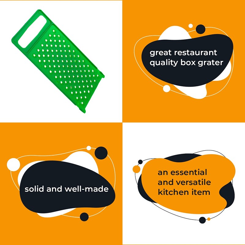 Plastic Handheld Grater - Flat Hand Grater - Cheese Graters