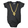 Gold Pacifier Baby Bodysuit Funny Sarcastic Golden Chain Graphic Novelty