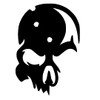 Skull Vinyl Decal Design #1 Self Adhesive Cranium Braincase Brainpan