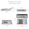 Tabletop Calculator, 12-Digit Large LCD Calculator, Large Letters, Large Buttons,
