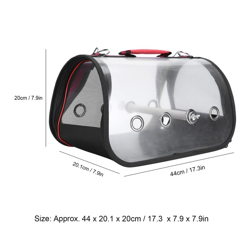 Bird Carrier Portable Parrot Travel Cage Breathable Lightweight Birds Bag